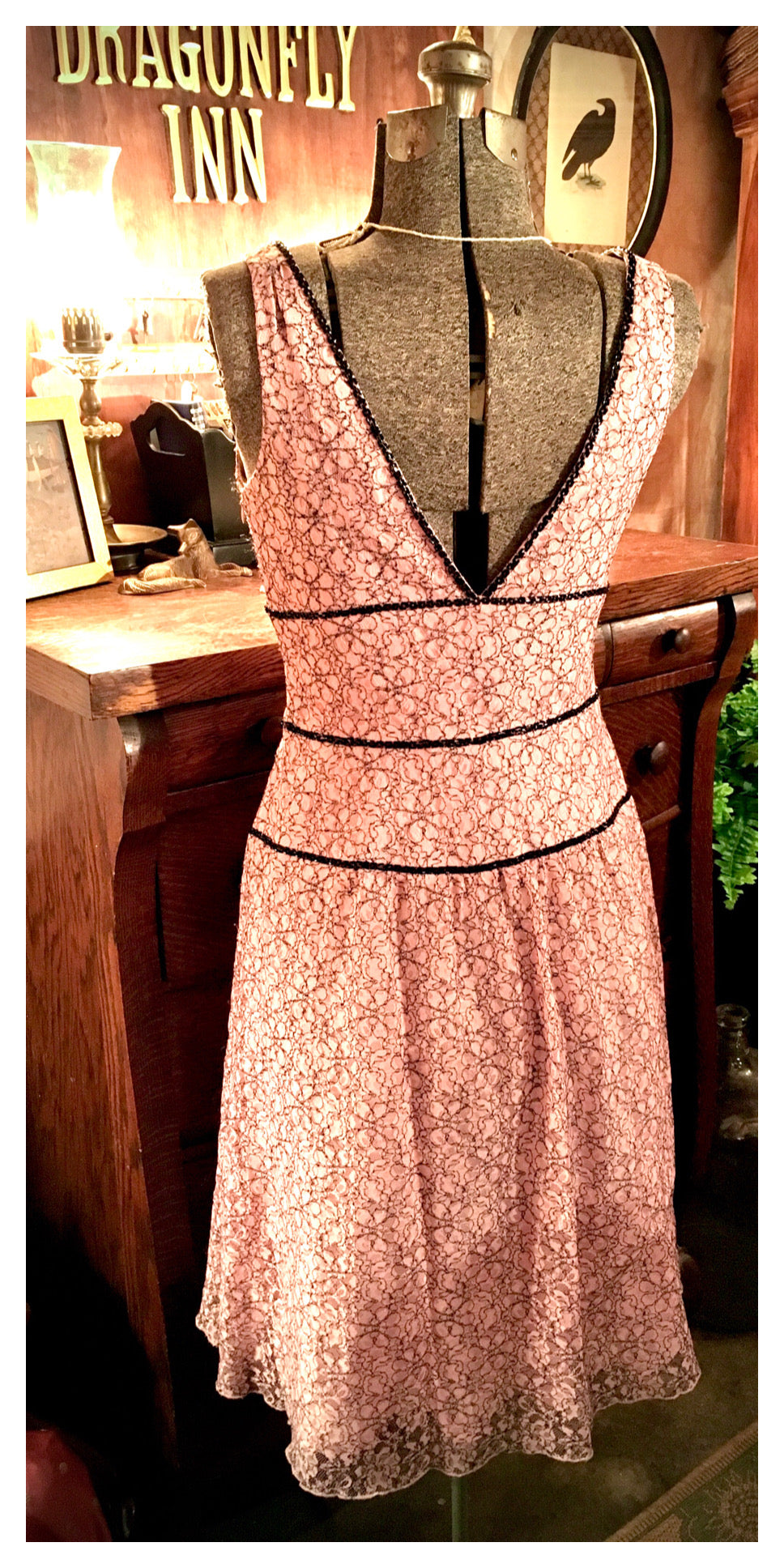 Pink and Black Dress Size 6 Medium – Gilmore Garbs