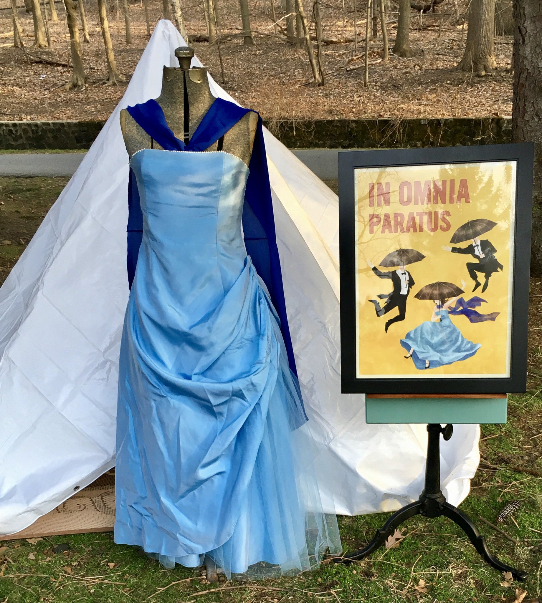 In Omnia Blue Dress Gown Size 7 Small  Gilmore Garbs