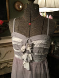 Gray Ribbon Front Dress Size Small